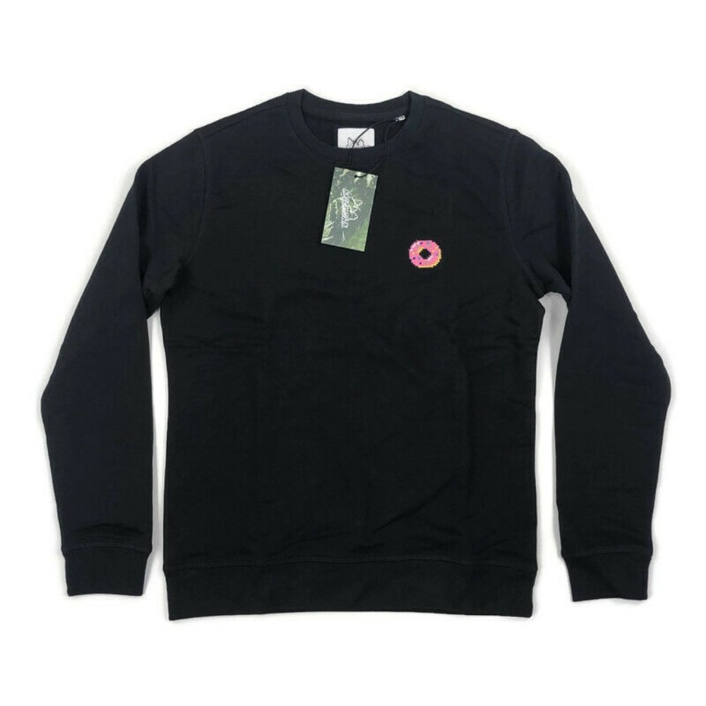 Bricktown Mens Sweatshirt Sweater Donut Sprinkles